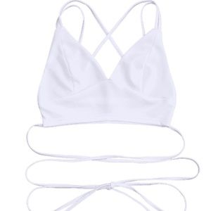 Zaful Tops - Brand new strappy crossover bralette/ crop top Zaful Tops - Brand new strappy crossover bralette/ crop top